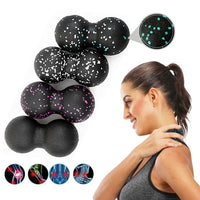 Peanut-shaped EPP massage ball and textured foam detail
